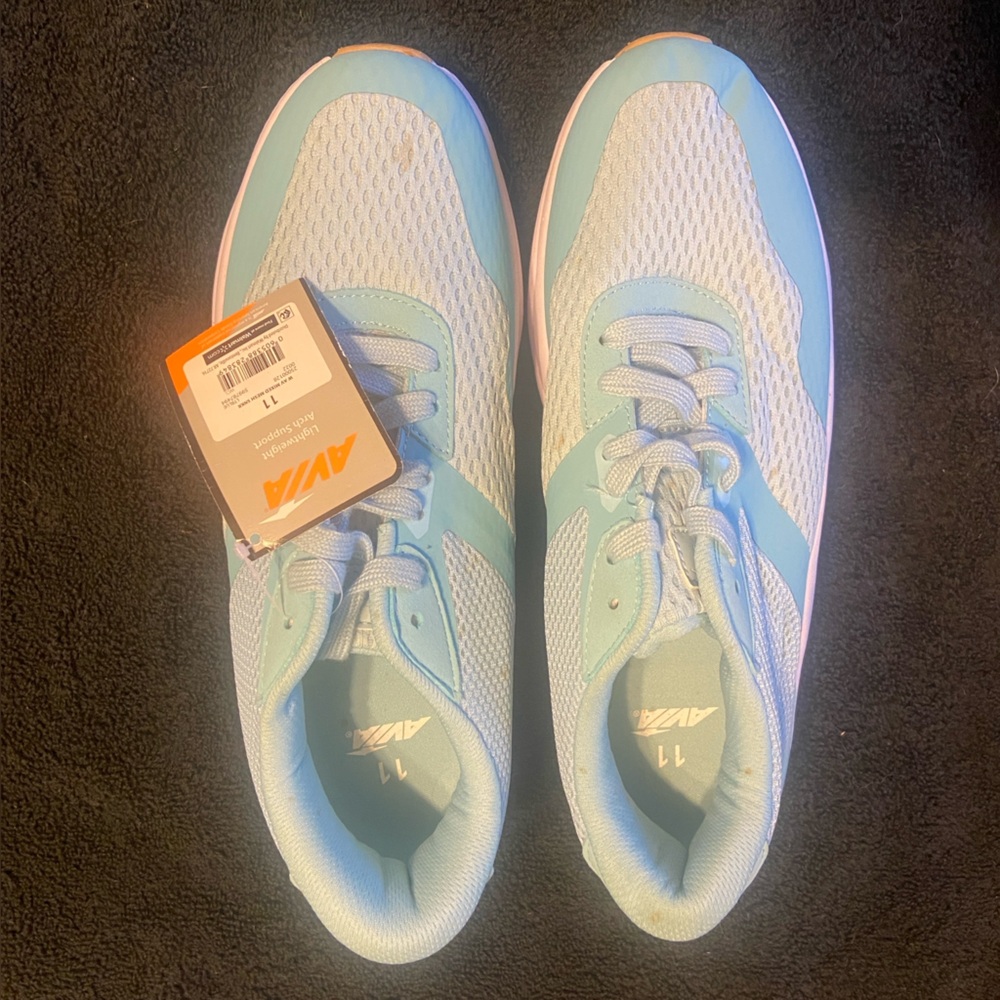 Avia Womens lace up Memory Foam Sneakers Size 11 lt blue
NWT - see description